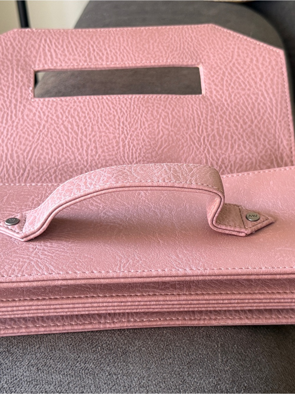 Matt & Nat Mauve Pink Wristlet Clutch with Top Handle